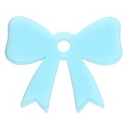 Sky Blue - 16.5x20 mm knot pendant in opaque acrylic - Sky blue x1 16.5x20 mm knot pendant in opaque acrylic - Sky blue x1