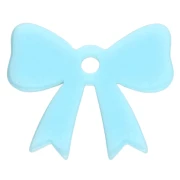 16.5x20 mm knot pendant in opaque acrylic - Sky blue x1