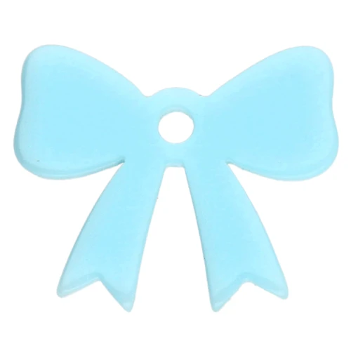 16.5x20 mm knot pendant in opaque acrylic - Sky blue x1