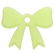 16.5x20 mm knot pendant in opaque acrylic - Apple green x1