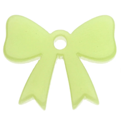 16.5x20 mm knot pendant in opaque acrylic - Apple green x1