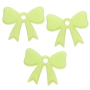 16.5x20 mm knot pendant in opaque acrylic - Apple green x1