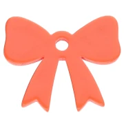 16.5x20 mm knot pendant in opaque acrylic - Orange x1