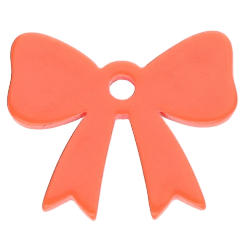 16.5x20 mm knot pendant in opaque acrylic - Orange x1