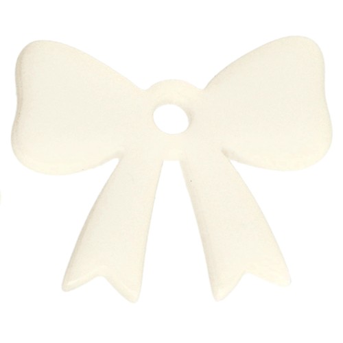 16.5x20 mm knot pendant in opaque acrylic - Ivory x1