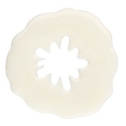 19 mm poppy pendant in opaque acrylic - Ivory x1