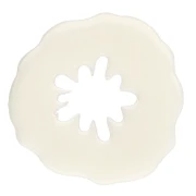 19 mm poppy pendant in opaque acrylic - Ivory x1