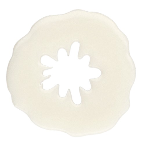 19 mm poppy pendant in opaque acrylic - Ivory x1