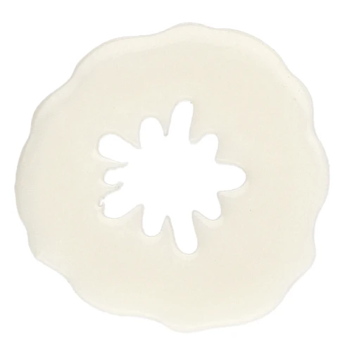 19 mm poppy pendant in opaque acrylic - Ivory x1