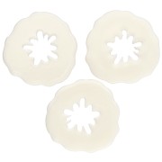 19 mm poppy pendant in opaque acrylic - Ivory x1