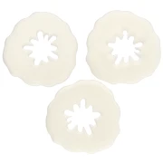 19 mm poppy pendant in opaque acrylic - Ivory x1