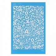 Silk Screen Moiko 74x105 mm - Alphabet pattern 4.11