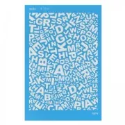 Silk Screen Moiko 74x105 mm - Alphabet pattern 4.11