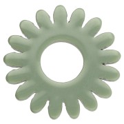 20 mm Daisy Flower Pendant in Acrylic - Opaque Sage Green x1