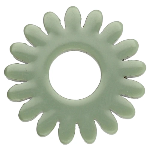 20 mm Daisy Flower Pendant in Acrylic - Opaque Sage Green x1
