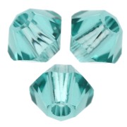 Swarovski crystal spinning tops 5328 3 mm - Reinvented Caribbean Green x50