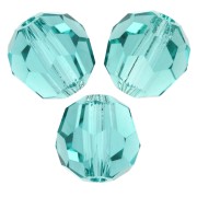 Round beads Swarovski 5000 6 mm - ReCreated Caribbean Green x6