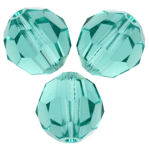 Round bead Swarovski 5000 8 mm - ReCreated Caribbean Green x1