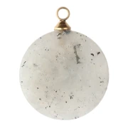 15 mm round charm, sunburst design - 304 stainless steel, gold-plated - Labradorite x1