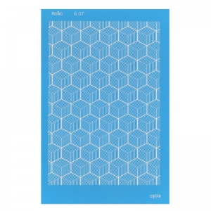 Silk Screen Moiko 74x105 mm - Cubes pattern 6.07