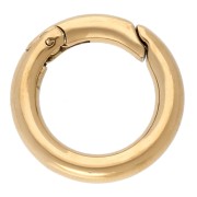 20 mm round lobster clasp - 304 gold-plated stainless steel x1