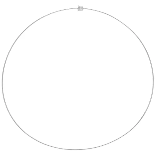 1.1 mm rigid choker with ball clasp - 304 stainless steel x15cm