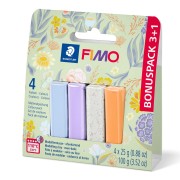 Multicolored - Assortment of 4 colors of Fimo Soft and Effect clay - Floral x1 Assortment of 4 colors of Fimo Soft and Effect clay - Floral x1