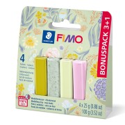 Assortment of 4 colors of Fimo Soft and Effect clay - Spring x1