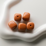 Beads irregular cubes 16x17 mm - second choice - Acrylic opaque - Senois x10
