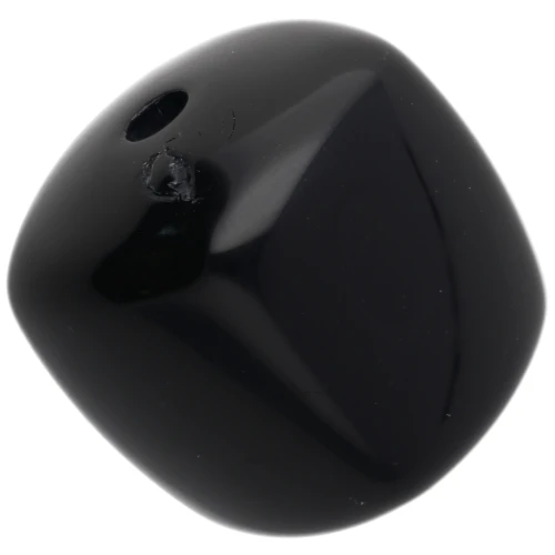 Beads irregular cubes 16x17 mm - second choice - Acrylic opaque - Black x10