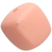 Beads irregular cubes 16x17 mm - second choice - Acrylic opaque - Salmon x10