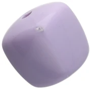 Beads irregular cubes 16x17 mm - second choice - Acrylic opaque - Lilac x10