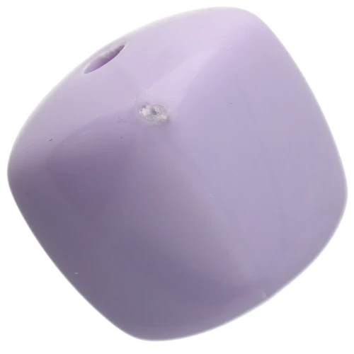 Beads irregular cubes 16x17 mm - second choice - Acrylic opaque - Lilac x10