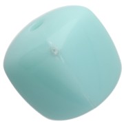 Beads irregular cubes 16x17 mm - second choice - Acrylic opaque Blue frosted x10