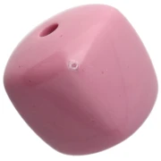 Beads irregular cubes 16x17 mm - second choice - Acrylic opaque Old pink x10