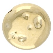 Flat round beads - palet martelé 12 mm - CCB acrylic metallic - Gold x10
