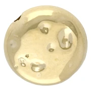 Flat round beads - palet martelé 12 mm - CCB acrylic metallic - Gold x10
