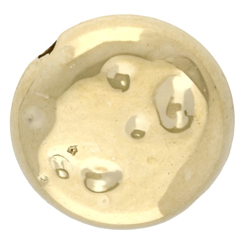 Flat round beads - palet martelé 12 mm - CCB acrylic metallic - Gold x10