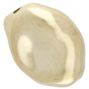 14x12 mm irregular hammered CCB acrylic beads - Gold x10