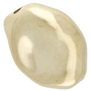 14x12 mm irregular hammered CCB acrylic beads - Gold x10