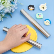 Polymer Clay Roller, 20x2.5 cm - Stainless Steel, 1 piece