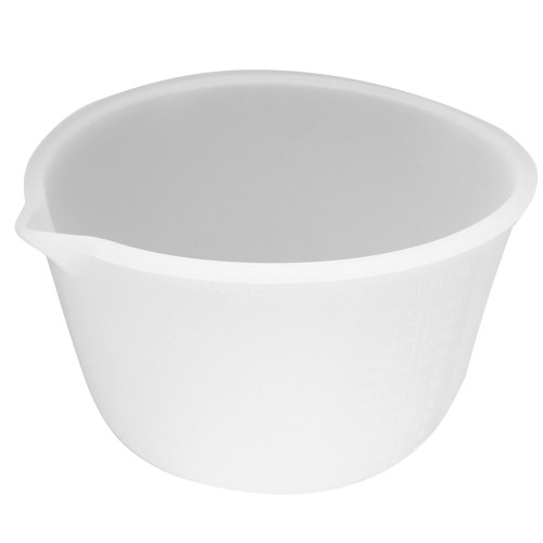 600 ml Graduated Silicone Measuring Cup with Spout - Clear x1