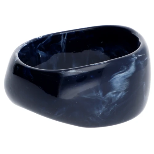 62 mm thick irregular opaque acrylic band - Night Blue Marble x1