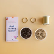 My DIY Jewelry - Miyuki Bead Weaving Flower Earrings Kit