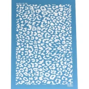 Silk Screen Moiko for polymer clay 74x105 mm - Leopard pattern 15.46
