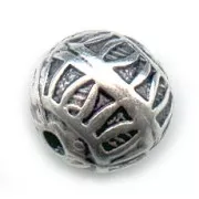 Round Silver tone 12mm x1