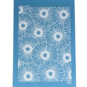 Silk Screen Moiko for polymer clay 74x105 mm - Daisies 18.26|raw }}