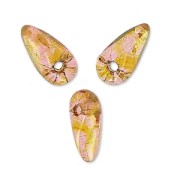 Mini Glass Daggers 6x2.5 mm - Luster Rose Gold Topaz x5g|raw }}