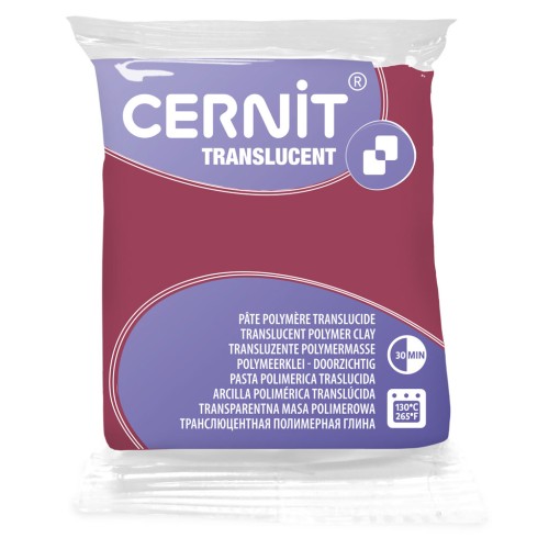 Cernit Translucent Clay - Pomegranate (No. 453) x 56 g