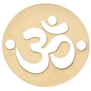 Ohm sign spacer 2 holes 12 mm - 304 Gold stainless steel x1|raw }}